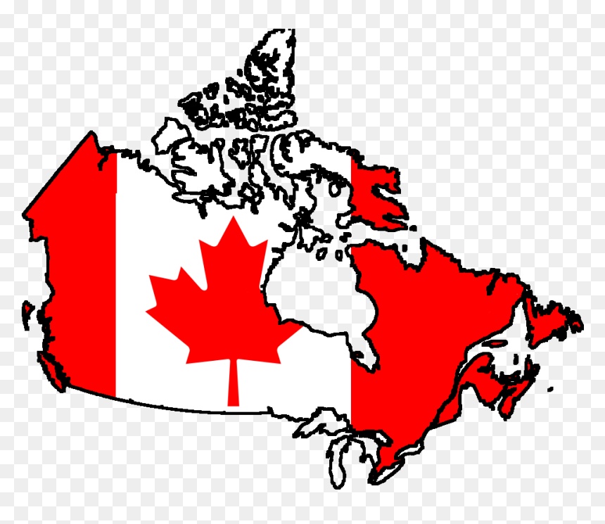Canadian Flag On Canada, HD Png Download - national flag png