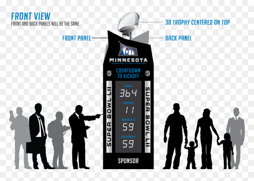 Super Bowl Countdown Clock 1a , Png Download - Banner, Transparent Png - countdown clock png
