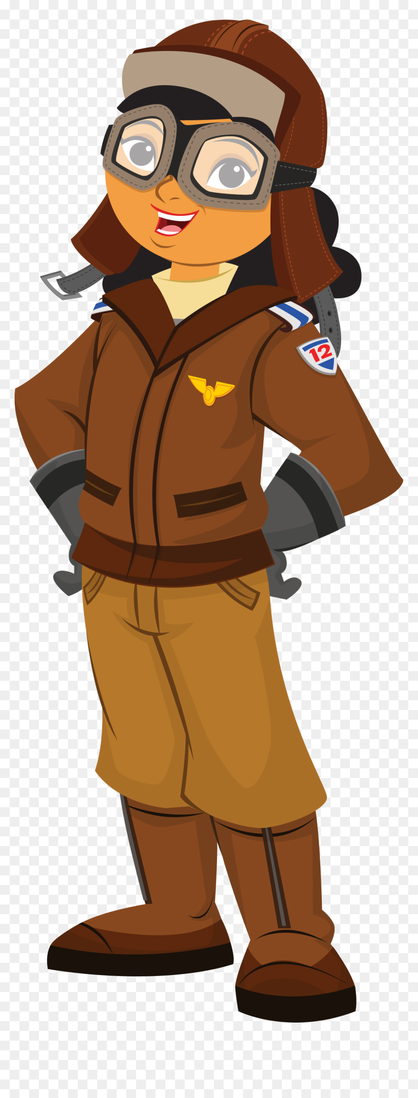 Lady Clipart Soldier - Air Force Pilot Clipart, HD Png Download - female soldier png