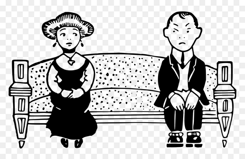 Emotion,art,monochrome Photography - Courting Clipart Gif, HD Png Download - cartoon couch png
