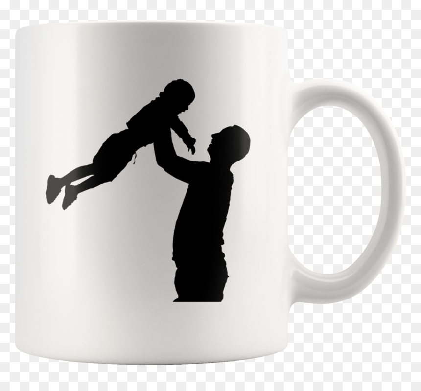 Transparent Silhouette Father And Son Png, Png Download - badminton silhouette png