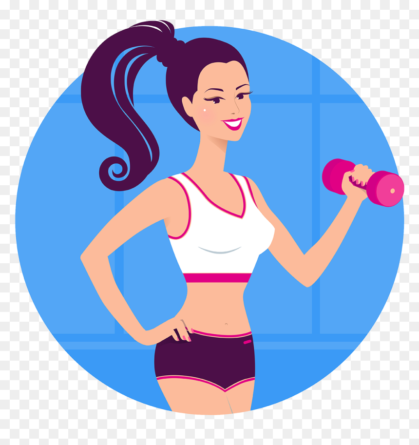 F I T For - Portrait Of A Woman In A Rose Dress, HD Png Download - fitness woman png