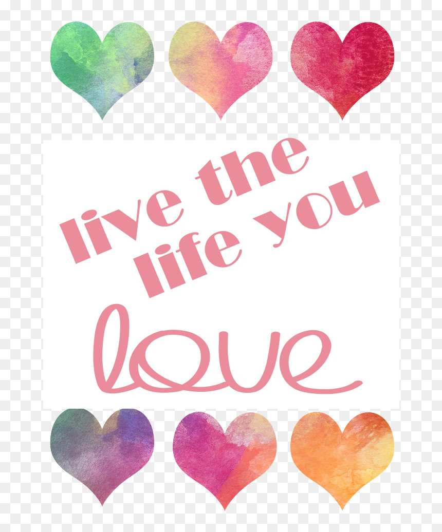 Free Watercolor Printables - Heart, HD Png Download - free watercolor background png