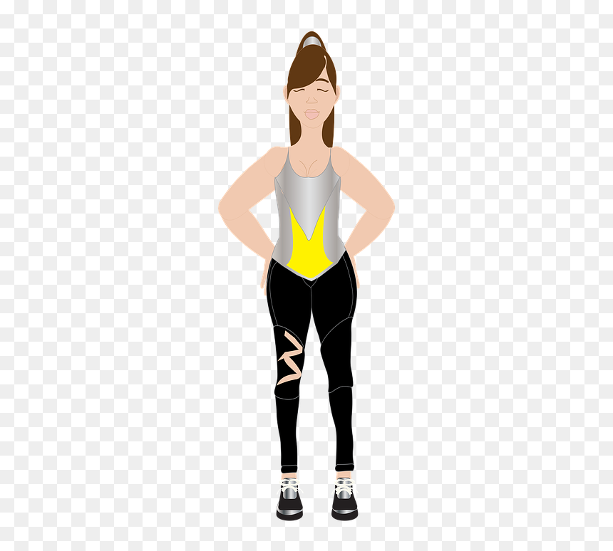 Spandex, HD Png Download - fitness woman png