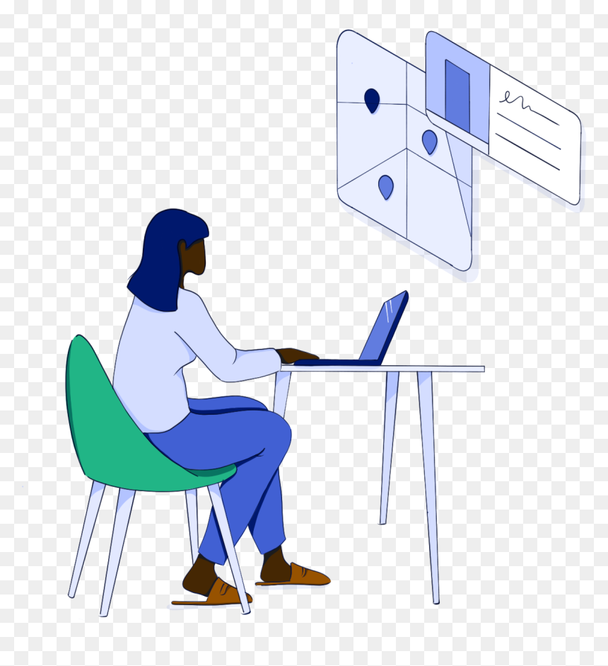 Sitting, HD Png Download - cartoon chair png