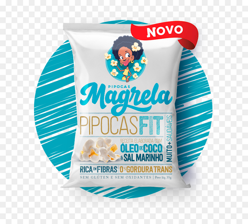 Pipoca Magrela , Png Download - Pipoca Magrela Com Oleo De Coco, Transparent Png - pipoca png