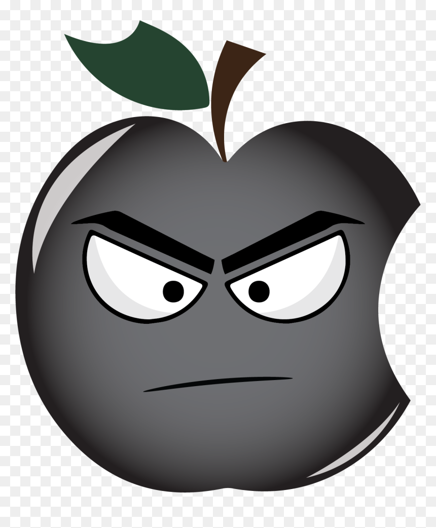 Apple Digital - Smiley, HD Png Download - black apple png