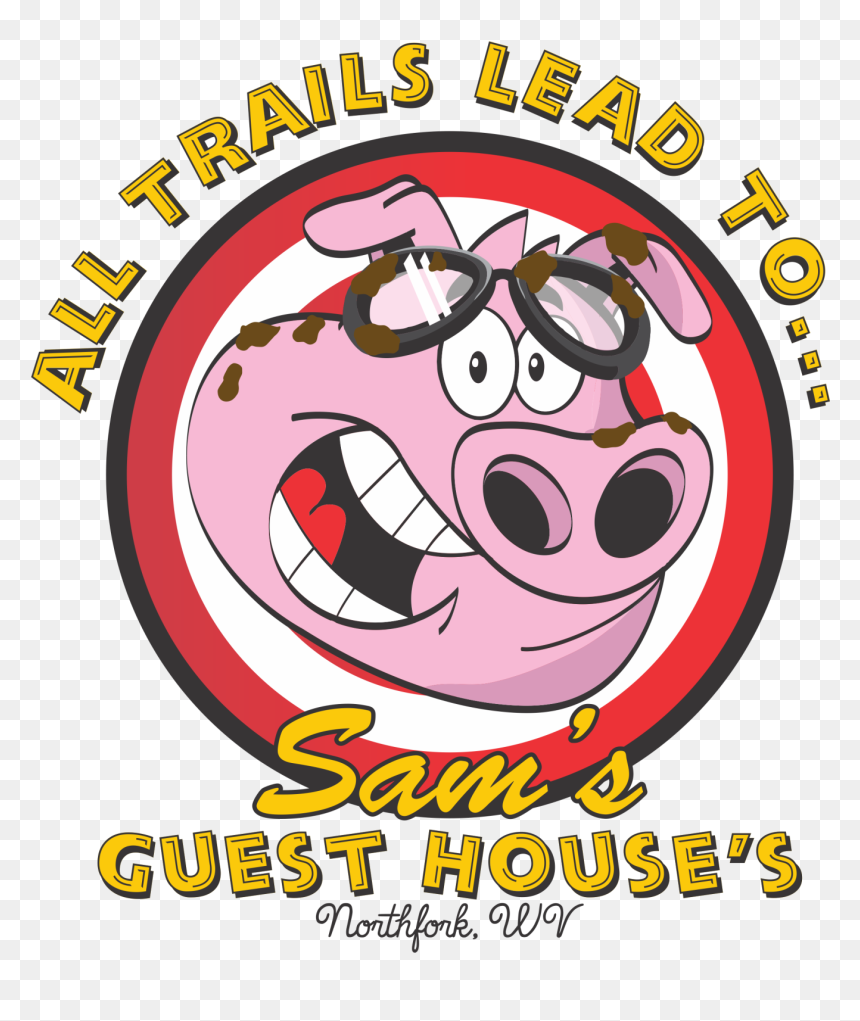 Sam"s Guest House Logo, HD Png Download - pink house png