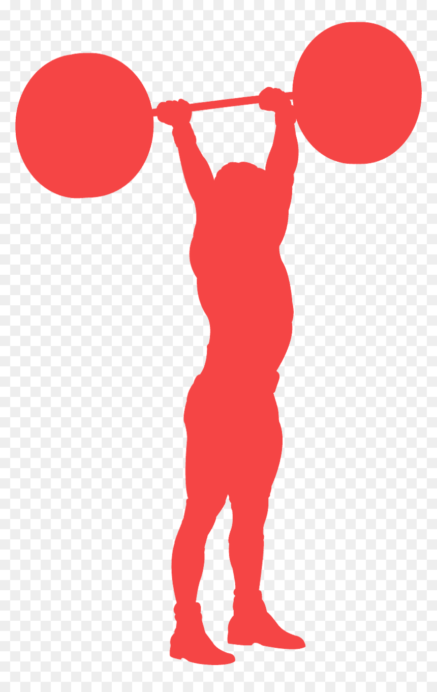 Women Lifting Weights Silhouette, HD Png Download - lifting weights png