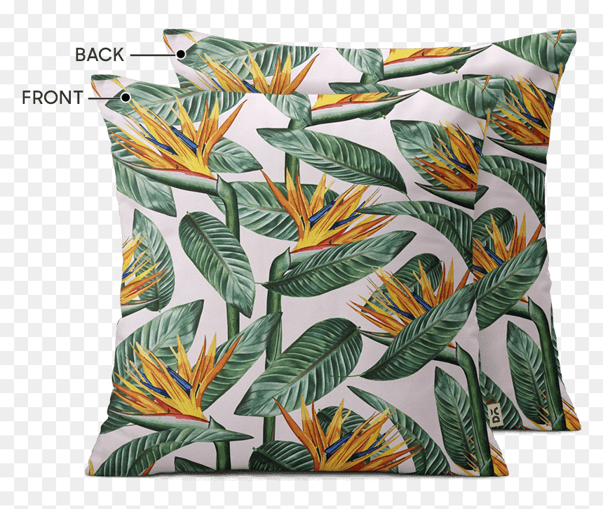 Dailyobjects Bird Of Paradise Leaves - Cushion, HD Png Download - bird of paradise plant png