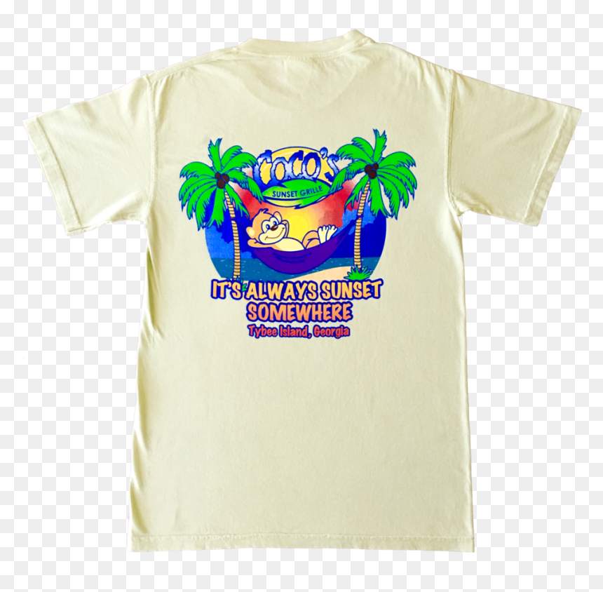 Hammock Tshirt Ss Yellow Back - Active Shirt, HD Png Download - tshirt back png