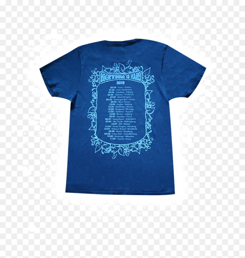 Tshirt Tour Jesper Binzer Back - Active Shirt, HD Png Download - tshirt back png