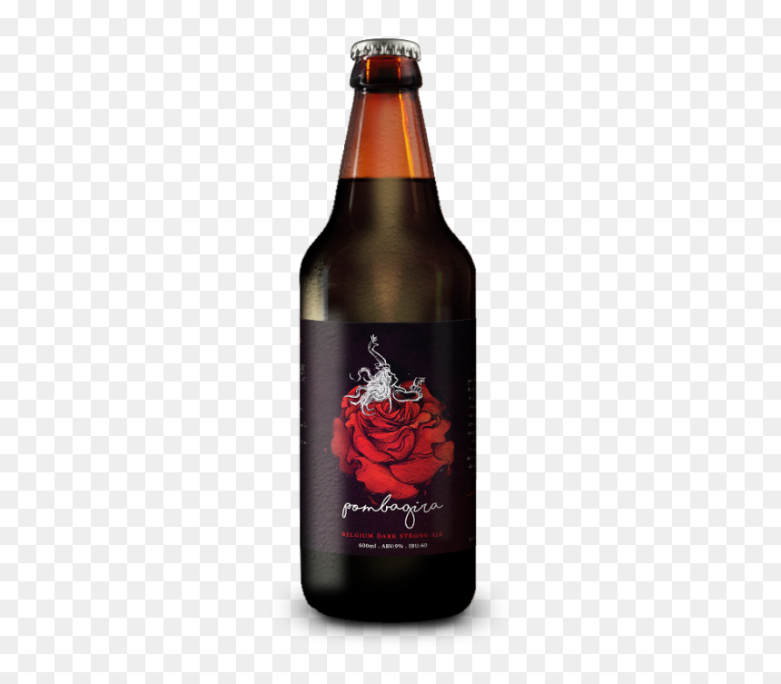 Beers Pombagira 1 - Glass Bottle, HD Png Download - pomba png