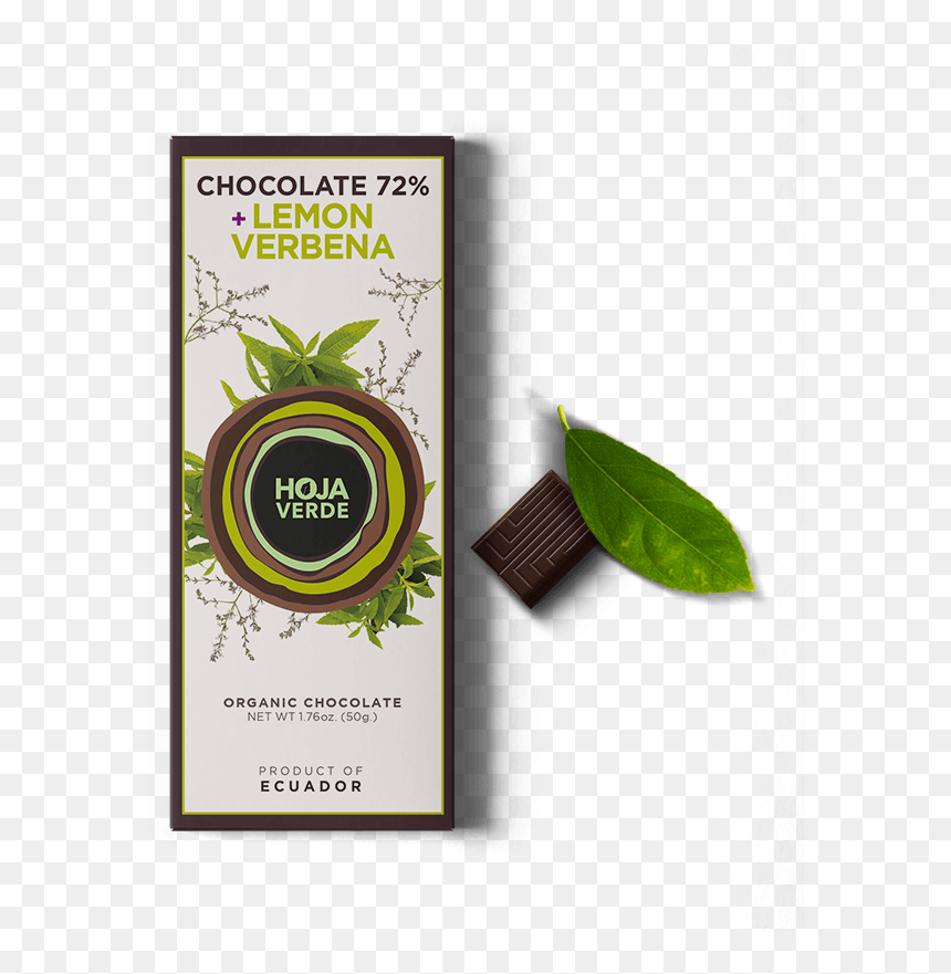 Barra72% Lemon Verbena Estadosunidos 800x800px - Chocolate And Lemon Grass, HD Png Download - hojas verdes png