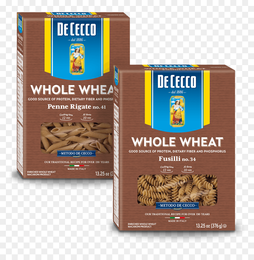 Dececco Whole Wheat Fusilli, HD Png Download - wheat.png