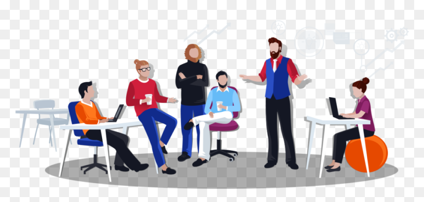 Importância Do Trabalho Em Equipe, HD Png Download - people sitting at a table png