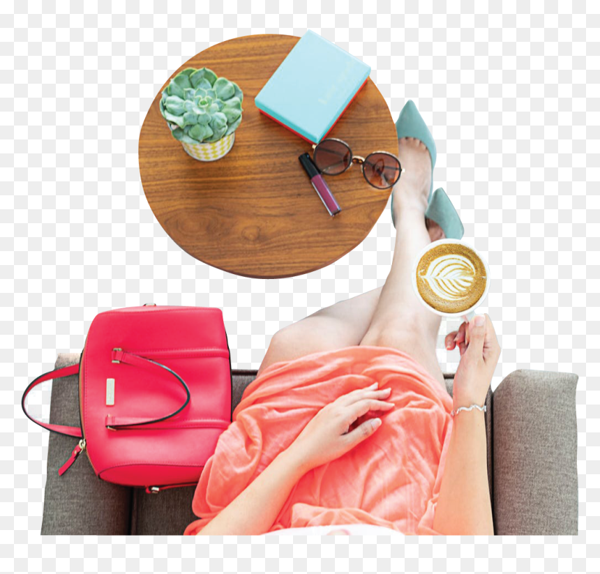 Girl Sitting Coffee - Best Gift Saying, HD Png Download - people sitting at a table png