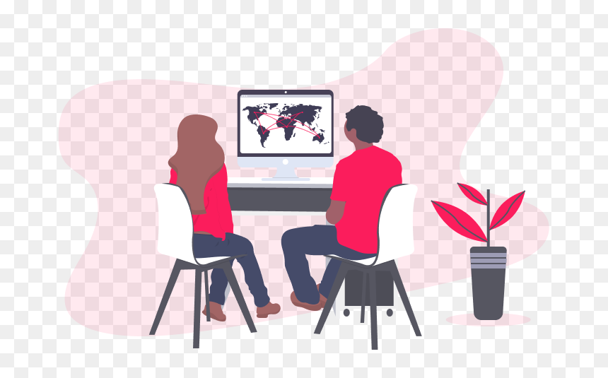 Locations - Pair Programming, HD Png Download - people sitting at a table png