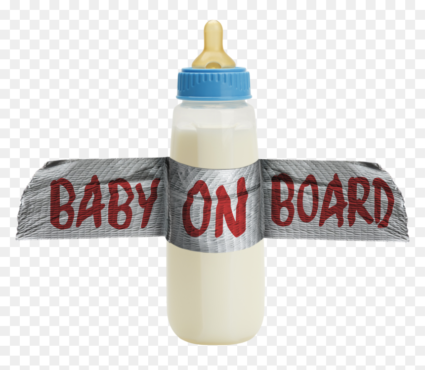 Baby On Board Png , Png Download - Baby Bottle, Transparent Png - baby on board png