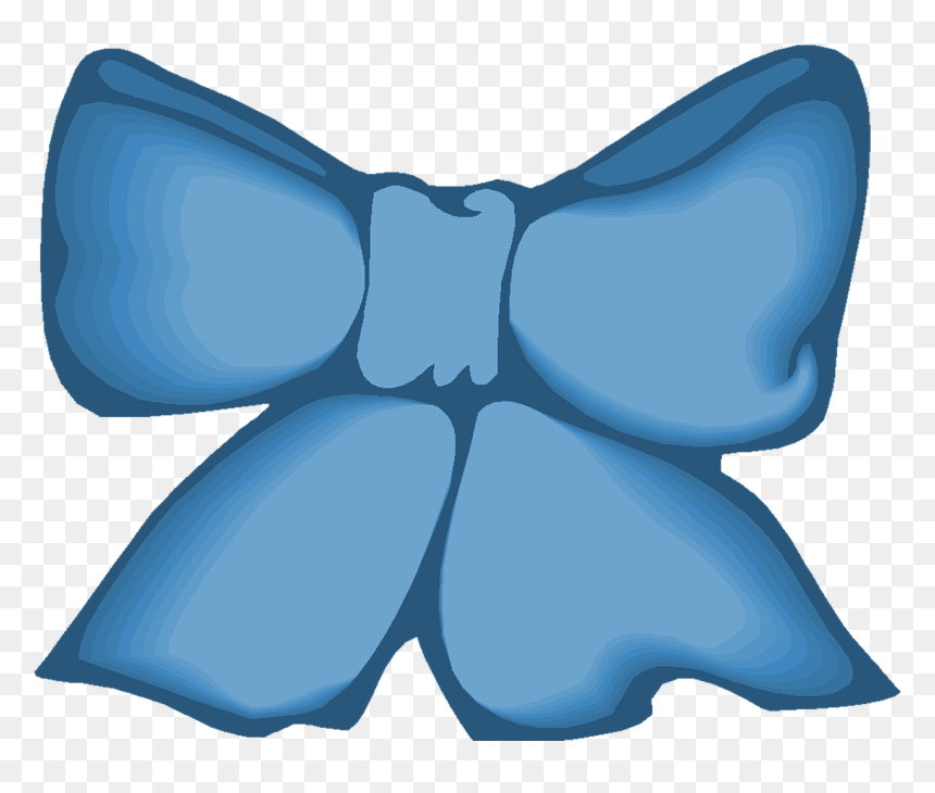 Bow, HD Png Download - blue gift bow png