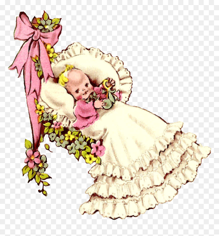 Transparent Baby Clipart - Vintage Baby Clipart Png, Png Download - etiquetas vintage vector png