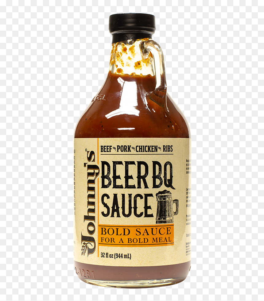Johnny"s Beer Bq Sauce 32oz - Johnny's Beer Bq Sauce, HD Png Download - barbecue sauce png
