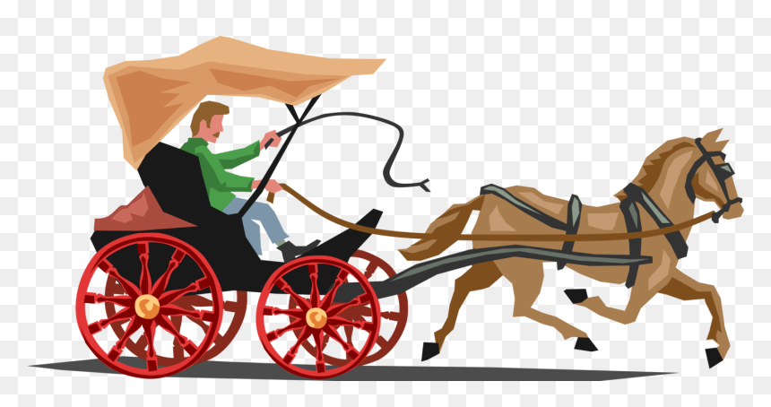 Horse And Buggy Carriage - Horse Cart Clipart Png, Transparent Png - princess carriage png
