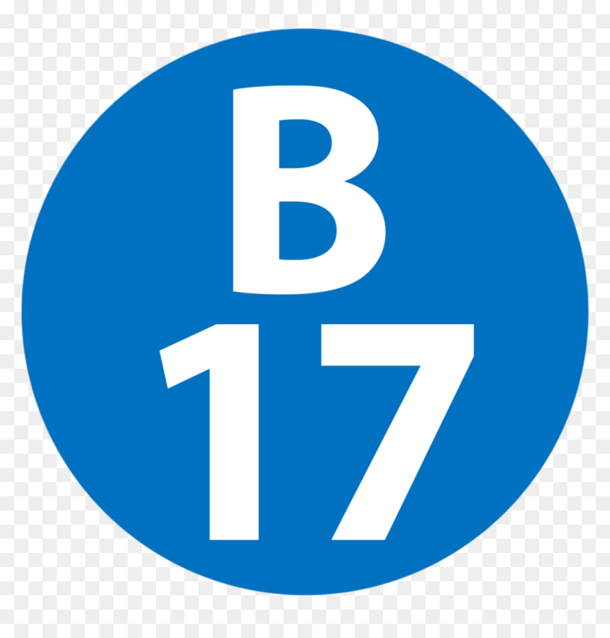 B-17 Station Number - Circle, HD Png Download - numbers in circles png