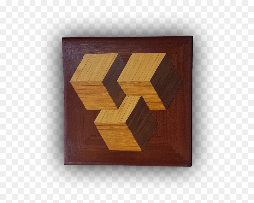 067 3 Superimposed Cubes - Plywood, HD Png Download - cubes png