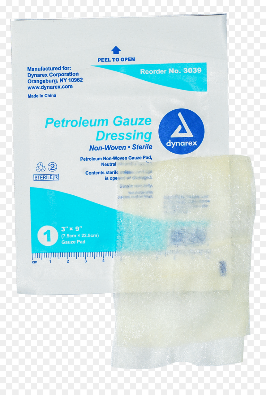 Petroleum Gauze Dressing - Foam Wound Dressing, HD Png Download - gauze png