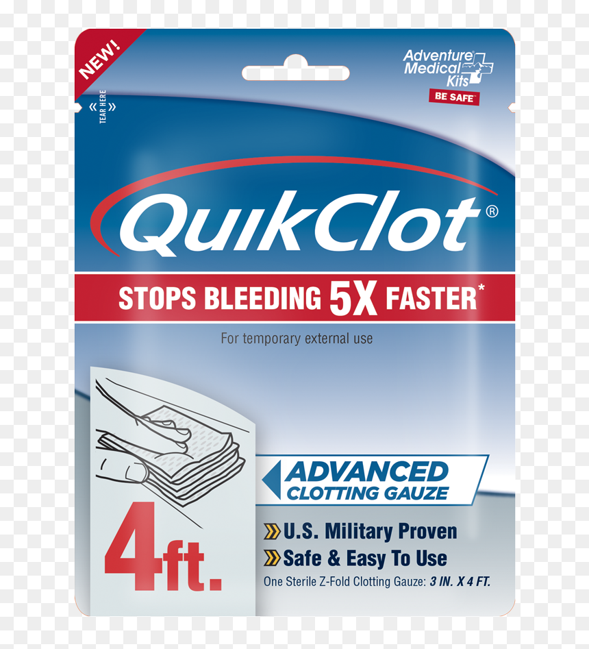 Quikclot 4ft Gauze - Rotary International, HD Png Download - gauze png