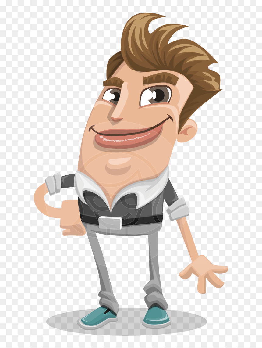 Funny Man Cartoon Vector Character Aka Oscar Spiked-up - Πεφτεισ Σε Λαθη Καρτουν, HD Png Download - funny man png