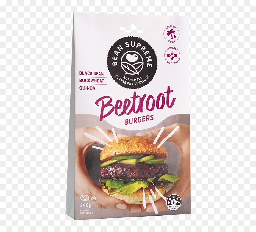 Beetroot Burgers - Beetroot Black Bean Burger, HD Png Download - cheesburger png