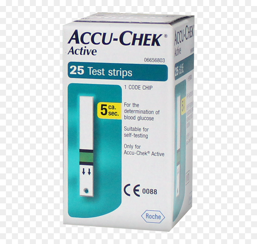 Accu Chek Strips 25, HD Png Download - strips png