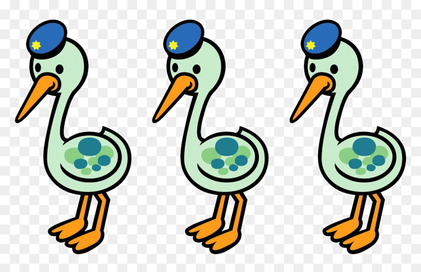 Paper Shin A - Blue Birds Rhythm Heaven Megamix, HD Png Download - blue birds png