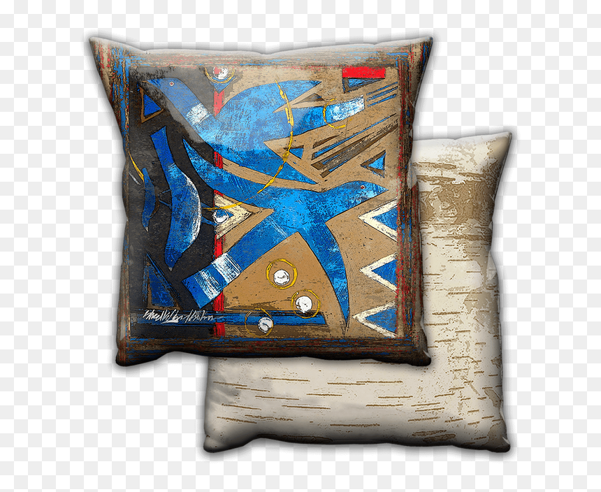 Cushion, HD Png Download - blue birds png