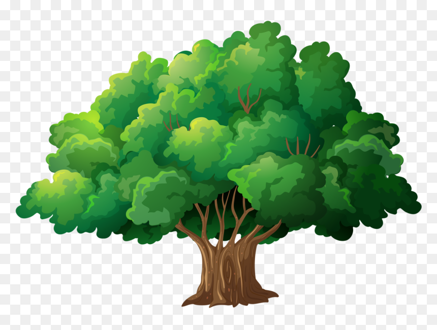 Family In A Garden Drawing, HD Png Download - cartoon forest png