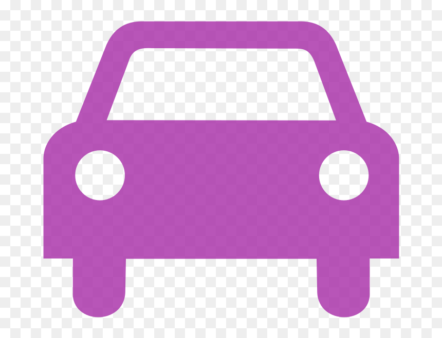 Silhouette Drive A Car, HD Png Download - purple rectangle png