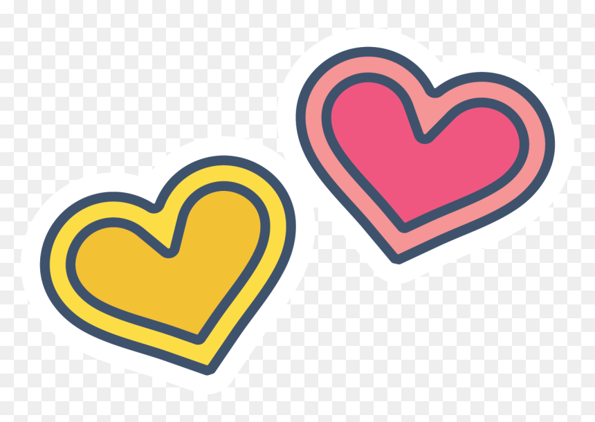 Birthday Hearts - Heart, HD Png Download - line of hearts png