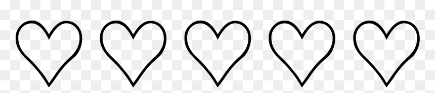 Hearts, Png, And Transparent Image - Heart, Png Download - line of hearts png