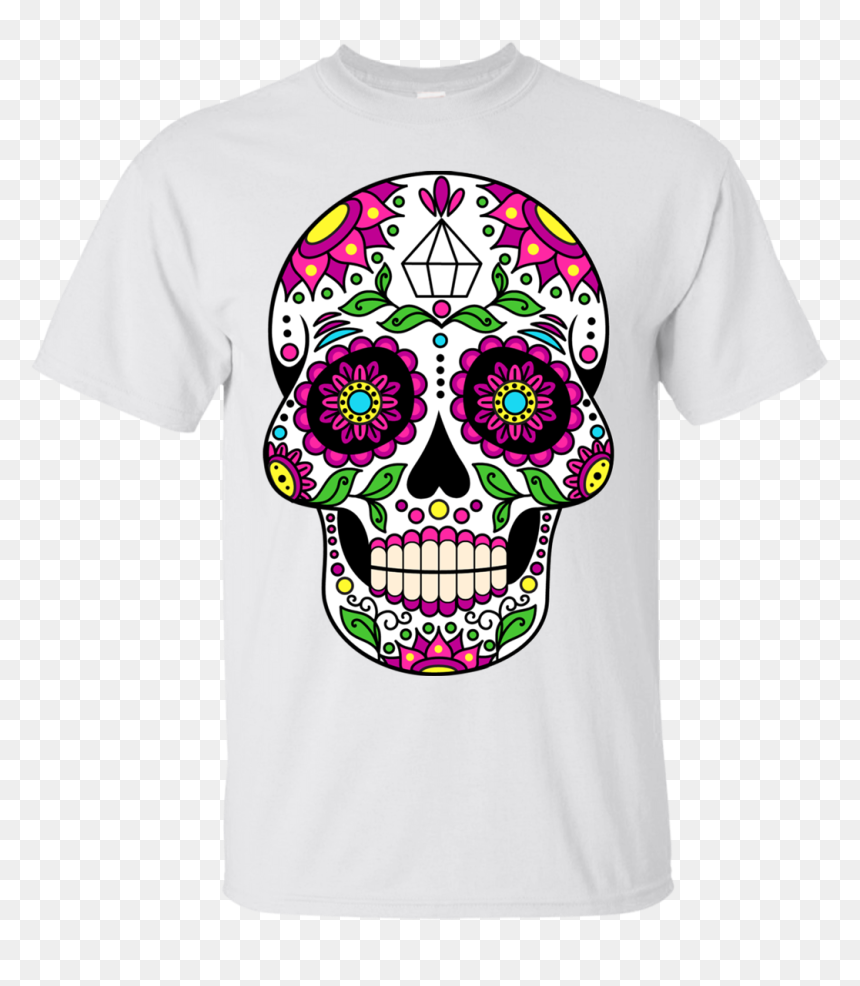 Skull Clipart Day Of The Dead, HD Png Download - candy skull png