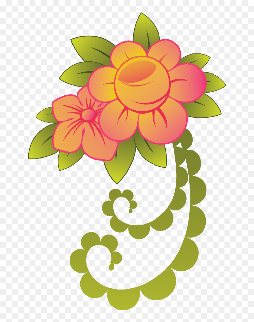 Flower, HD Png Download - flores dibujo png