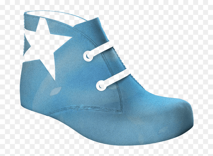 Y1643 Blue Laminated Leather - Boot, HD Png Download - blue lace png