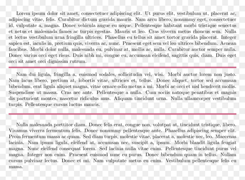 Document, HD Png Download - horizontal rule png