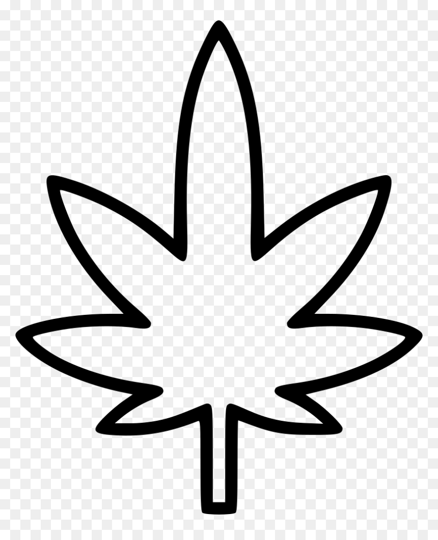 Marijuana - Line Art, HD Png Download - marijuana.png