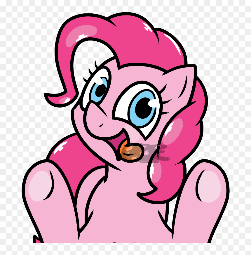 Pokefound, Licking, Pinkie Pie, Pony, Safe, Simple, HD Png Download - cartoon pie png
