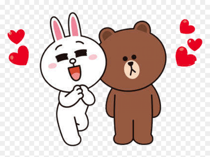 Line Friends Browen, HD Png Download - bear ears png