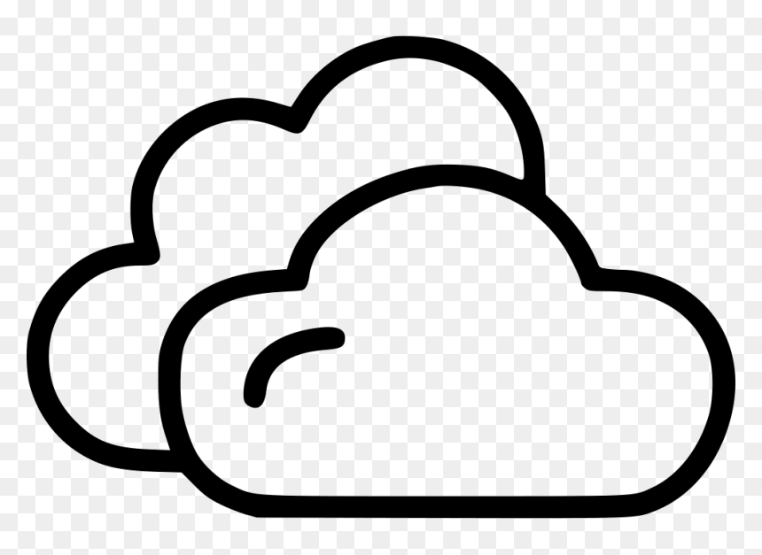 Clouds - Line Art, HD Png Download - thin clouds png