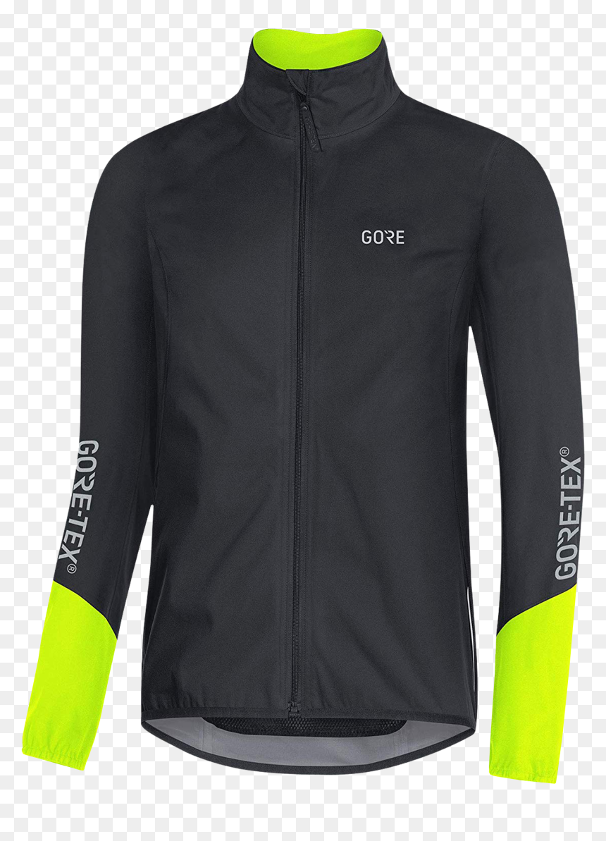 Gore Wear C5 Gt Active Jacket - C5 Gore Tex Active Jacket Dam Black Neon Yellow, HD Png Download - pouring png