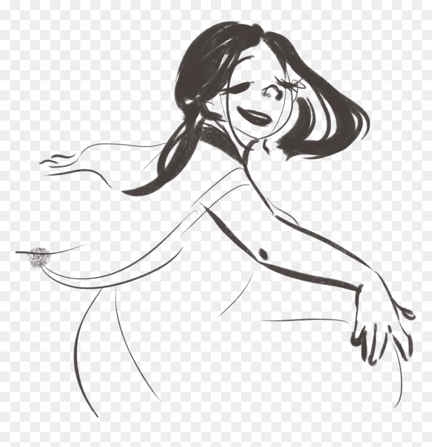 Girl Dancing Sketch - Sketch, HD Png Download - sketches png